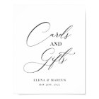 Elegant Cards and Gifts Wedding Sign, Personalized