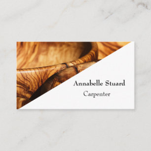 Elegant Carpenter Wood Cabinetmaker & Handyman  Business Card