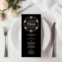 Elegant Casino Gold Poker Chip Wedding 