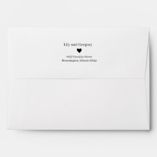 Elegant Casual For Any Event White Envelope