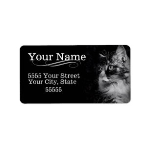 Elegant Cat Address Labels