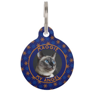 Elegant Cat Owner Gift Christmas Pet Tag