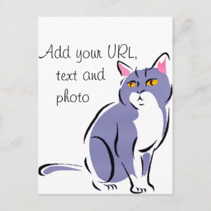 Elegant Cat Postcard