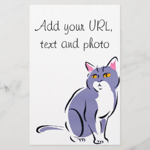 Elegant Cat Stationery