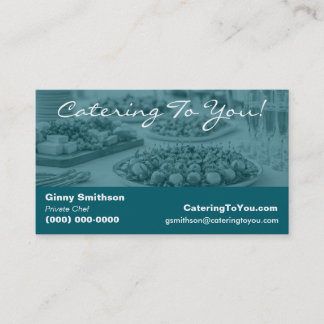 Elegant Catering | Food Service & Private Chef Business Card