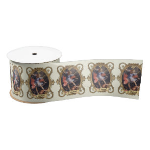 Elegant Catholic Saint Michael Archangel Religious Satin Ribbon