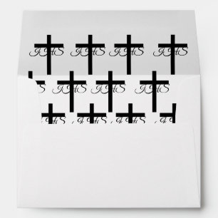 Elegant Catholic Wedding Envelope
