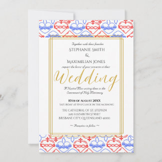 Elegant Catholic Wedding Invitation