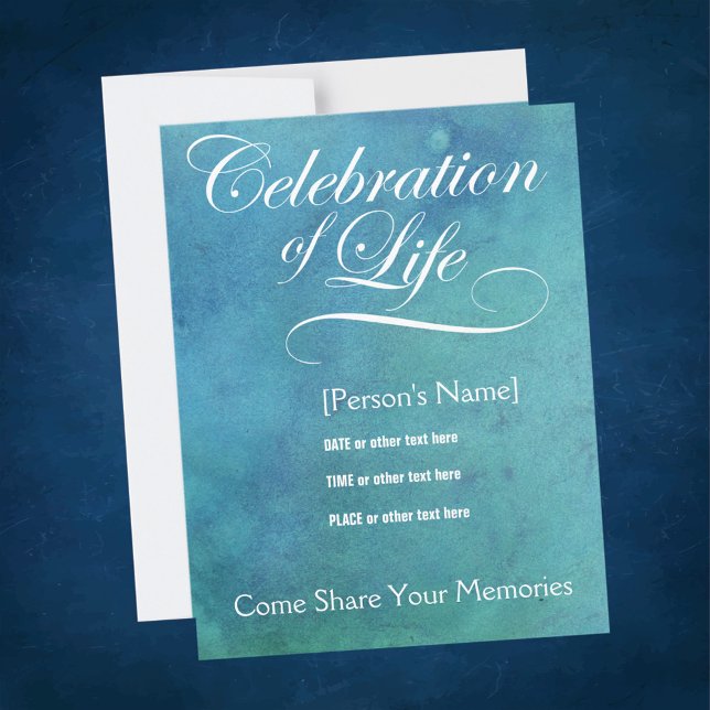 Elegant Celebration of Life Memorial Invitation (Creator Uploaded)