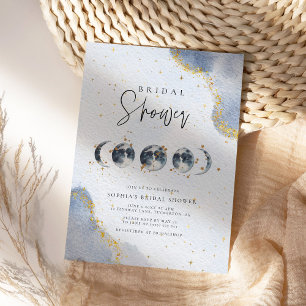 Elegant Celestial Bridal Shower Invitation