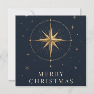 Elegant Celestial Christmas, Midnight Navy style Card