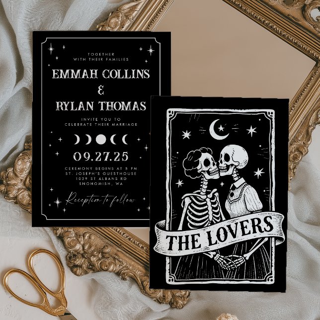 Elegant Celestial Lovers Tarot Card Wedding (Creator Uploaded)
