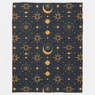 Elegant celestial pattern design for blankets
