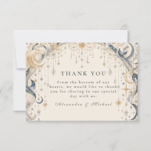 Elegant Celestial Wedding Arch Thank You Card