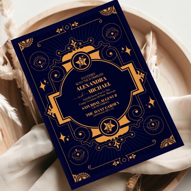 Elegant Celestial Wedding Invitation (Creator Uploaded)