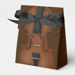 Elegant Cello Stringed Instrument Classical Music Favour Box