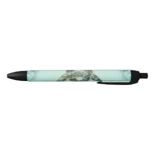 Elegant celtic knot black ink pen