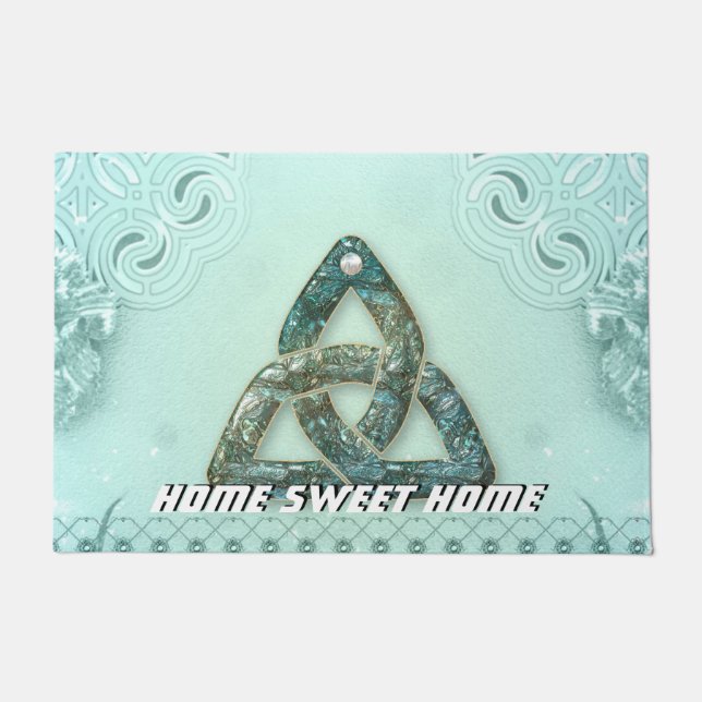 Elegant celtic knot doormat (Front)
