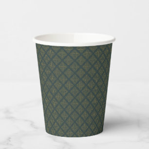 Elegant Celtic Knot Pattern Paper Cups