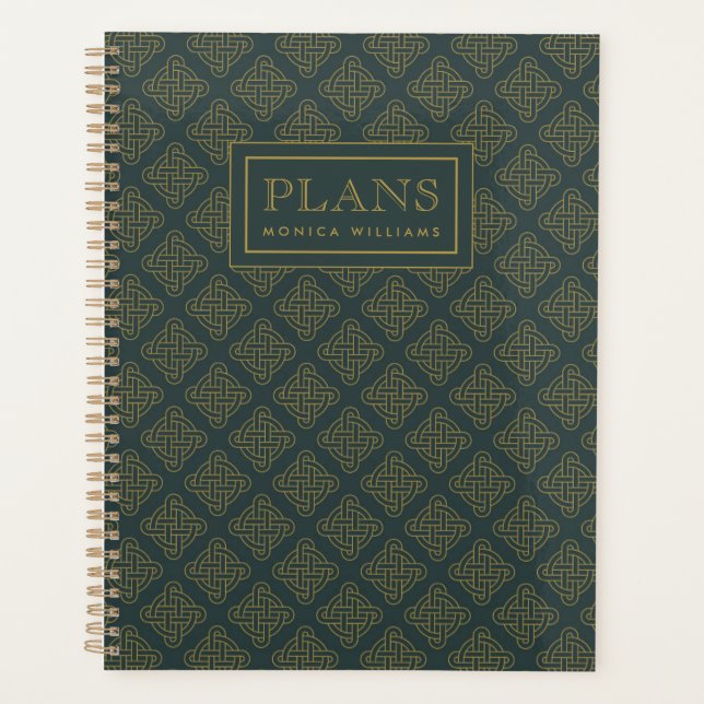 Elegant Celtic Knot Pattern Planner (Front)