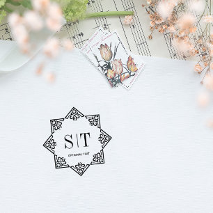 Elegant Celtic Monogram  Rubber Stamp