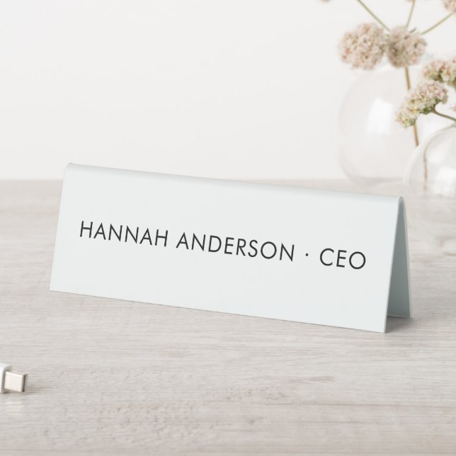 Elegant CEO Table Name Sign Personalised (In SItu (Table))
