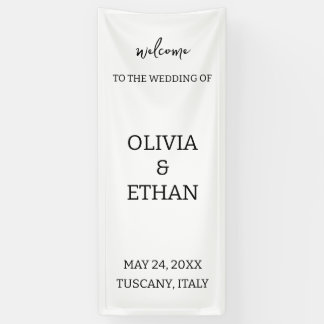 Elegant Ceremony Backdrop for Reception & Outdoor  Banner