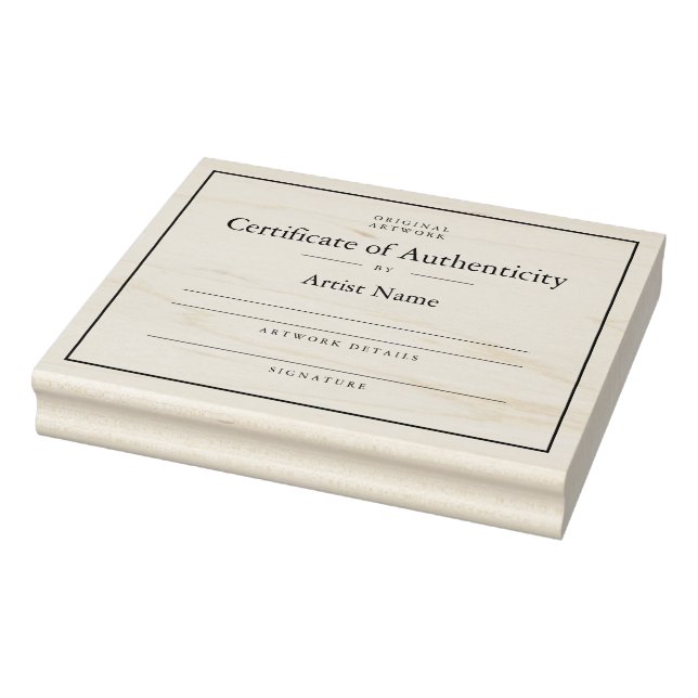 Elegant Certificate of Authenticity Stamp Template (Stamp)