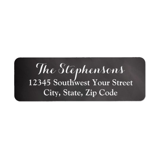 Elegant Chalkboard Address Label