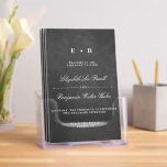 Elegant Chalkboard Wedding Program Template<br><div class="desc">Celebrate in style with these elegant and very trendy wedding programs. The design is easy to personalise wit your own wording and your guests will be thrilled when they see these fabulous programs.</div>