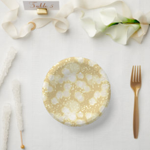 Elegant Champagne Bubbles Paper Plates