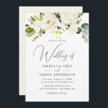 Elegant Champagne Floral Foliage Wedding  Invitation<br><div class="desc">More Elegant Wedding Invitations in the Little Bayleigh Store!</div>
