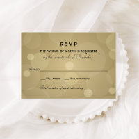 Elegant Champagne Gold and Black Wedding