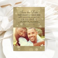 Elegant Champagne Gold Black Wedding Photo