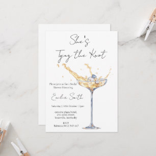 Elegant Champagne  ring Bridal Shower Invitation