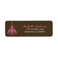 Elegant Chandelier Address Labels