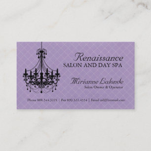 Elegant Chandelier Business Cards