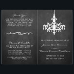 Elegant Chandelier Chalkboard Wedding Collection<br><div class="desc">Elegant Chandelier Chalkboard Wedding Collection Programs.</div>