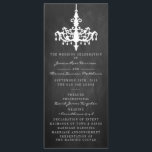Elegant Chandelier Chalkboard Wedding Collection Program<br><div class="desc">Elegant Chandelier Chalkboard Wedding Collection Programs.</div>