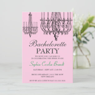 Elegant Chandelier Party Invitation
