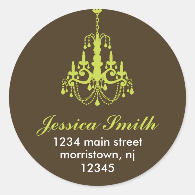 Elegant Chandelier Stickers (Front)