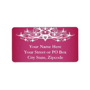 Elegant Chandelier Wedding Label