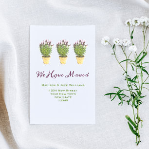 Elegant Change of address    Moving Announcement Postcard