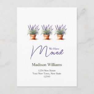 Elegant Change of address Moving Announcement Postcard
