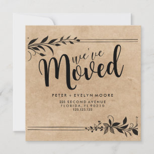 elegant Change of address we have moved Announcement