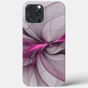 Elegant Chaos Modern Abstract Pink Fractal Art iPhone 13 Pro Max Case