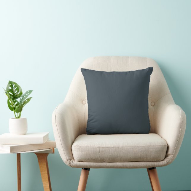 Elegant Charcoal Grey  Cushion (Chair)