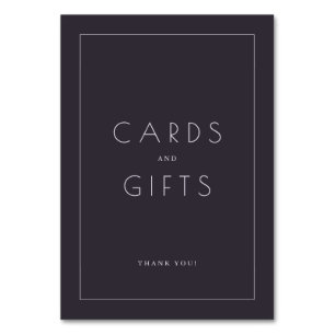 Elegant Charcoal Minimalist Thank You Card