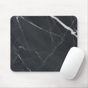 Elegant Charcoal Stone Texture Office Desk Mouse Pad