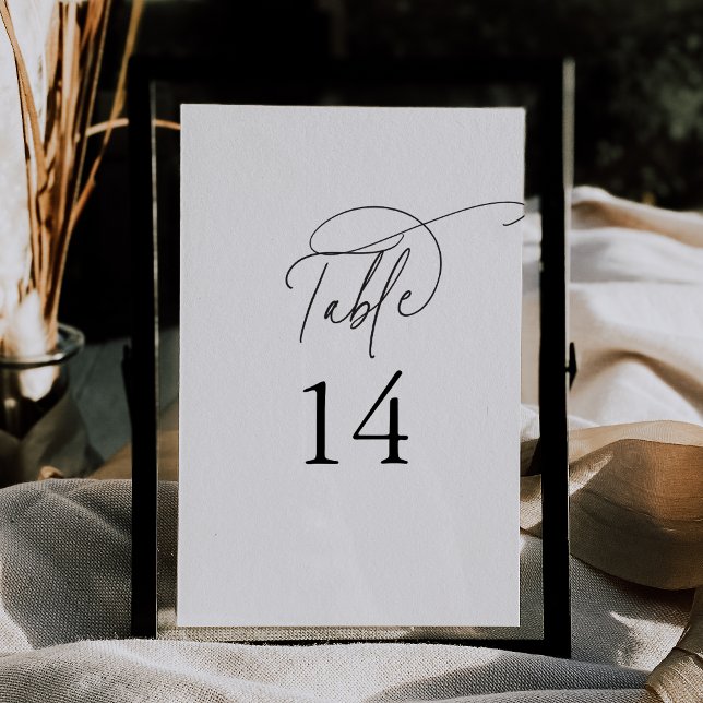 Elegant Charm 5x7" Wedding Table Numbers (Creator Uploaded)